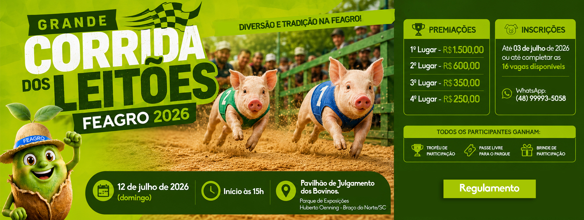 FEAGRO – A força do agro nasce aqui – 09 a 12 de julho